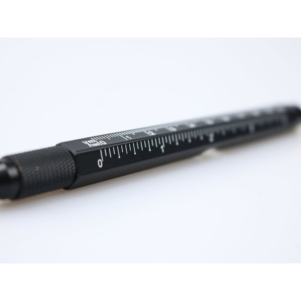 Bolígrafo táctico multifunción TACTICAL UTILITY con regla, stylus y linterna LED