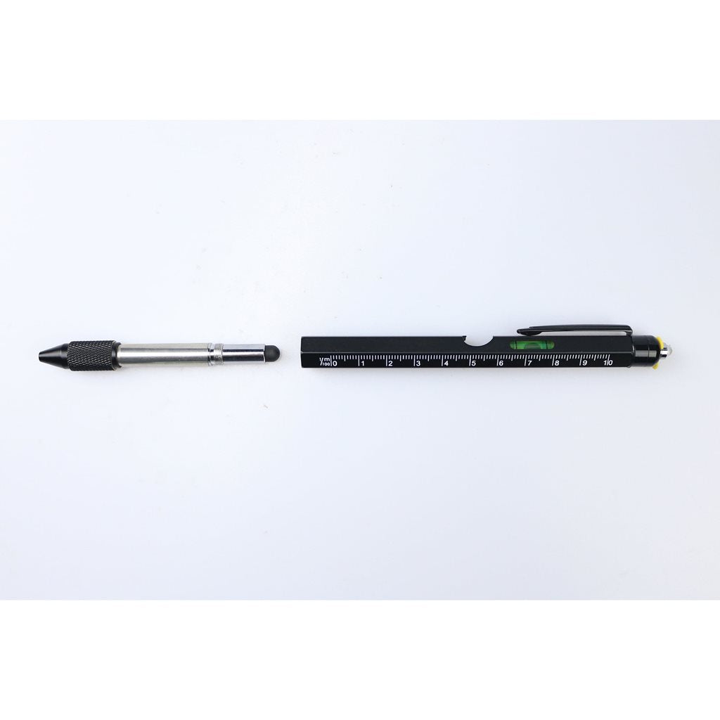 Bolígrafo táctico multifunción TACTICAL UTILITY con regla, stylus y linterna LED