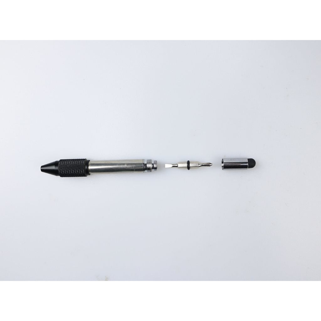 Bolígrafo táctico multifunción TACTICAL UTILITY con regla, stylus y linterna LED