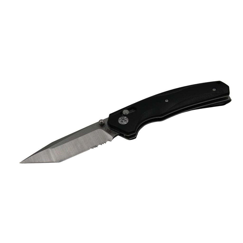 Cuchillo táctico plegable CHISEL con hoja tanto y mango G10