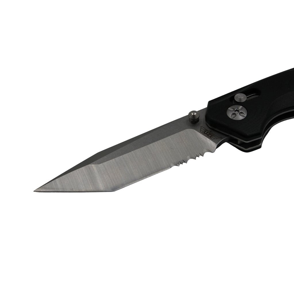 Cuchillo táctico plegable CHISEL con hoja tanto y mango G10