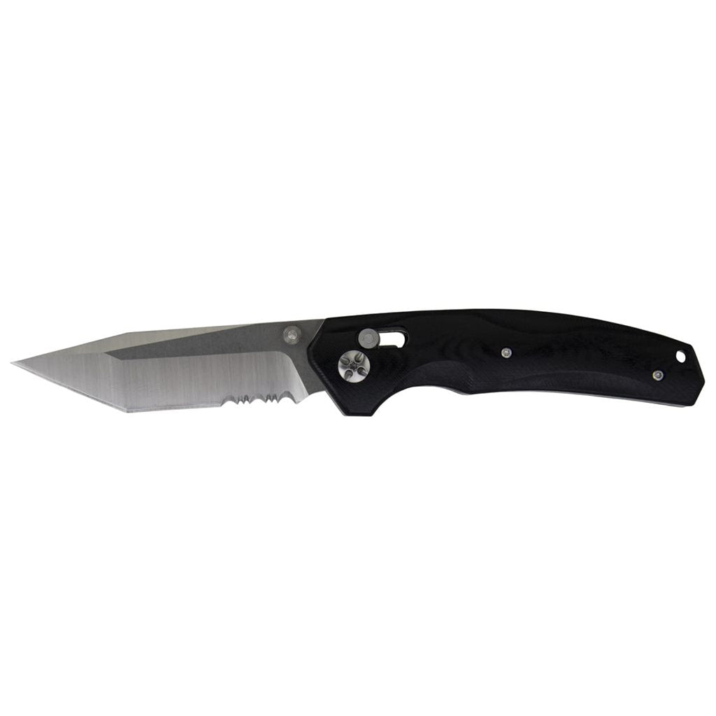 Cuchillo táctico plegable CHISEL con hoja tanto y mango G10