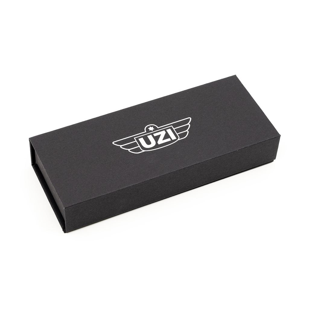 Navaja EDC OCCAM'S RAZOR con hoja estrecha de acero 440 y recubrimiento negro, con flipper