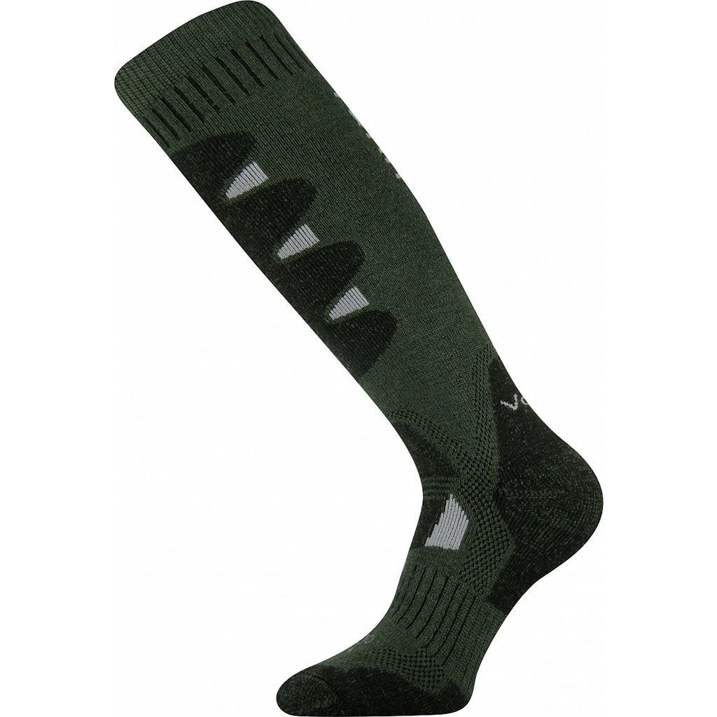 Calcetines altos STABIL CLIMAYARN de lana merino verdes, versión alargada