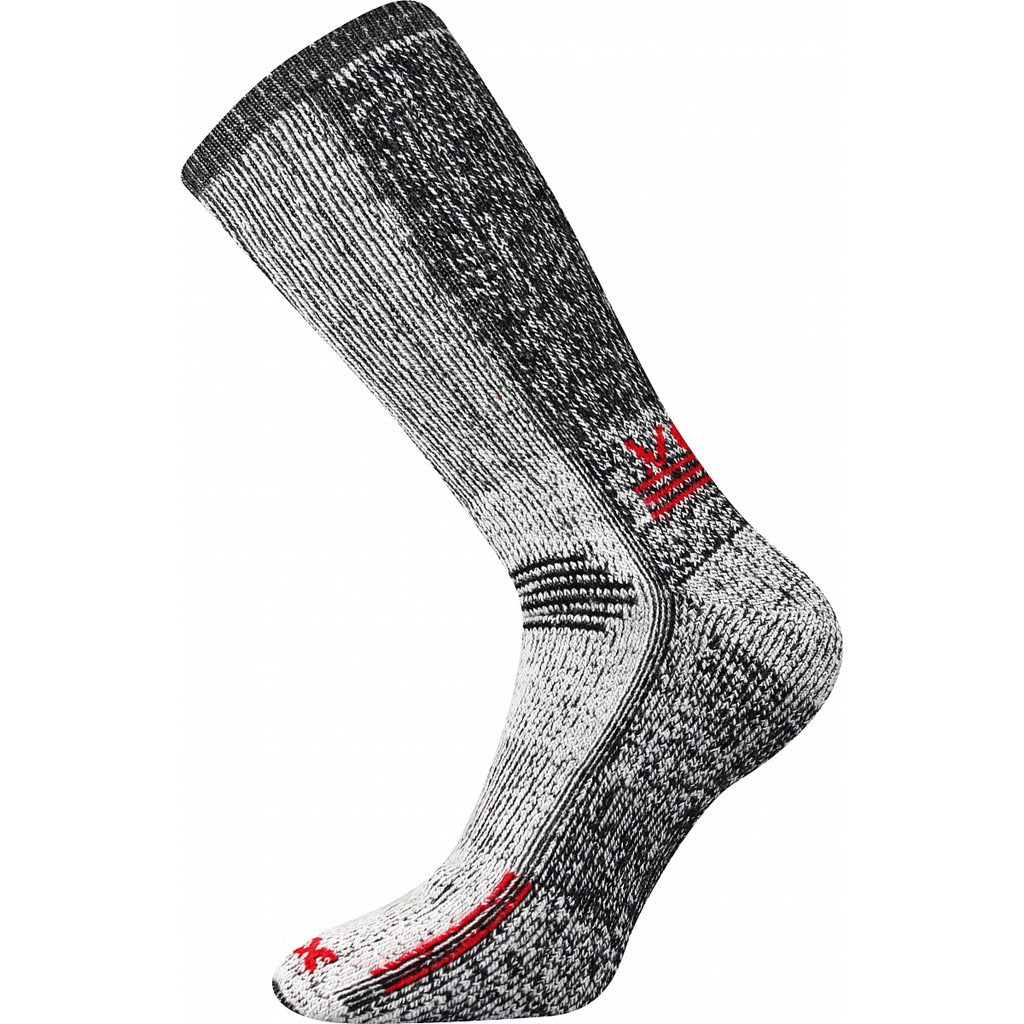 Calcetines ORBIT merino y COOLMAX gris y azul, clase térmica D (-35°C)