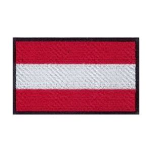 Parche textil con la bandera de Austria, aprox. 6,5 x 4,5 cm