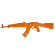 Réplica de entrenamiento AK-47 de goma naranja con refuerzo metálico interior