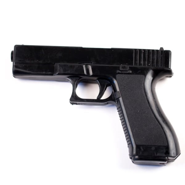 Réplica de pistola GLOCK de goma negra para entrenamiento, copia fiel en tamaño y peso