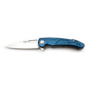Cuchillo plegable ELIPT D2 azul Mikov, filo liso, diseño moderno
