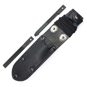 Funda de cuero UTON 362-4 Black Leather con botones niquelados KIN DOT y bolsillo MIKOV