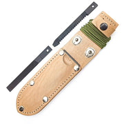 Funda UTON 362-4 NATUR de cuero con botones niquelados y bolsillo - MIKOV