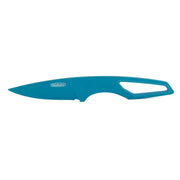Cuchillo LIST azul con funda kydex y hoja lisa de acero N690