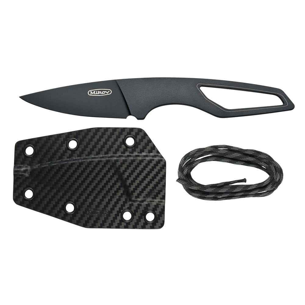 Cuchillo LIST azul con funda kydex y hoja lisa de acero N690