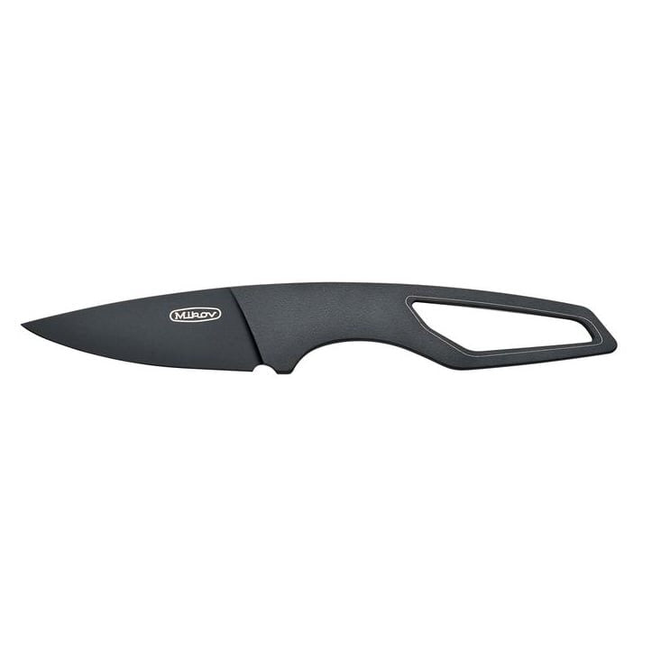 Cuchillo LIST azul con funda kydex y hoja lisa de acero N690
