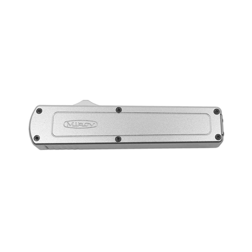 Cuchillo automático RAPTOR plateado, versión moderna del Mikov Mackie