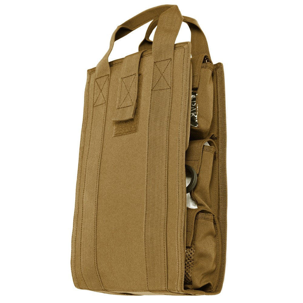 Inserto universal para mochila verde, dimensiones aprox. 220×410×76 mm — fácil organización y extracción
