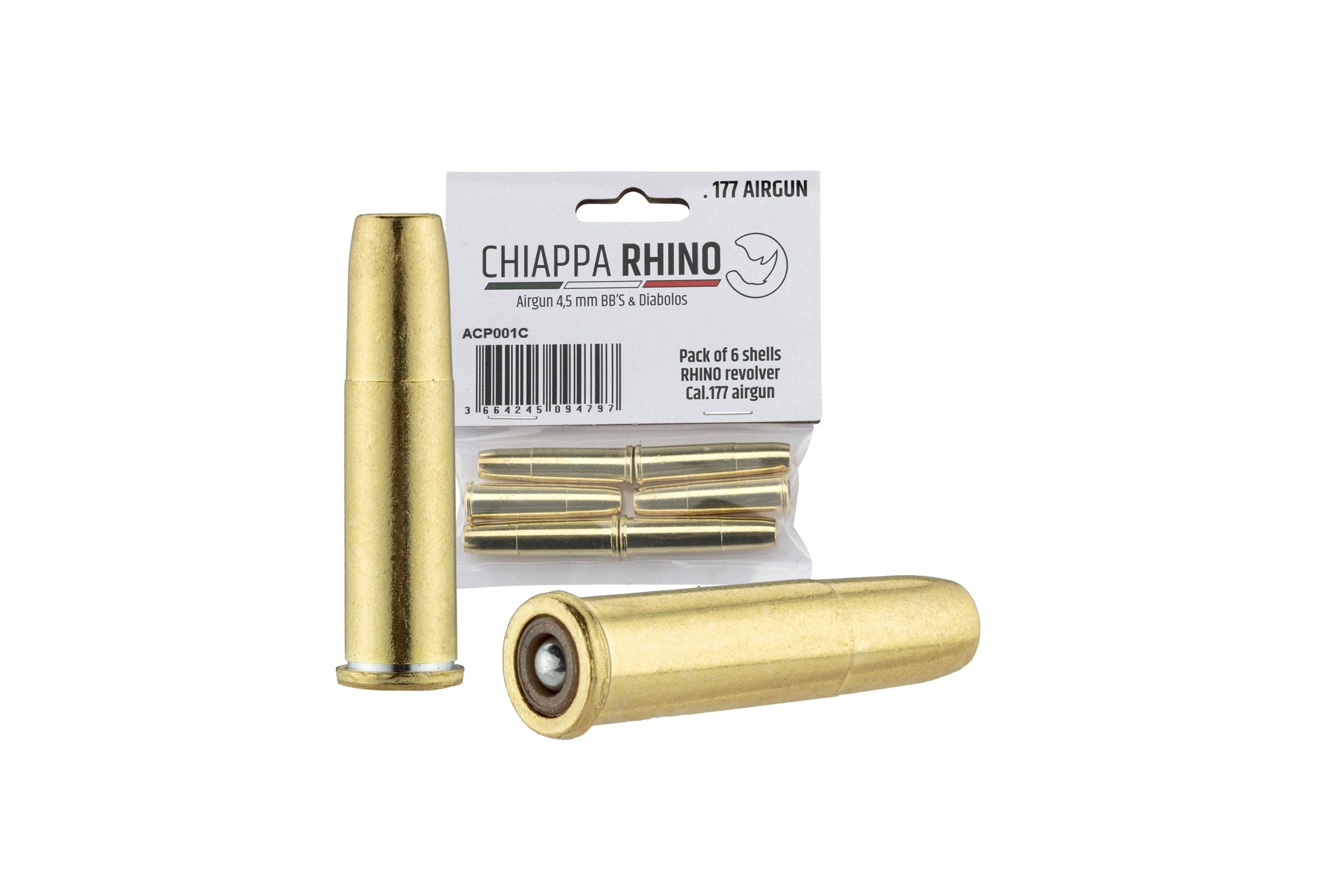 Vainas Revólver Rhino 50DS 4,5 mm (6 uds.)
