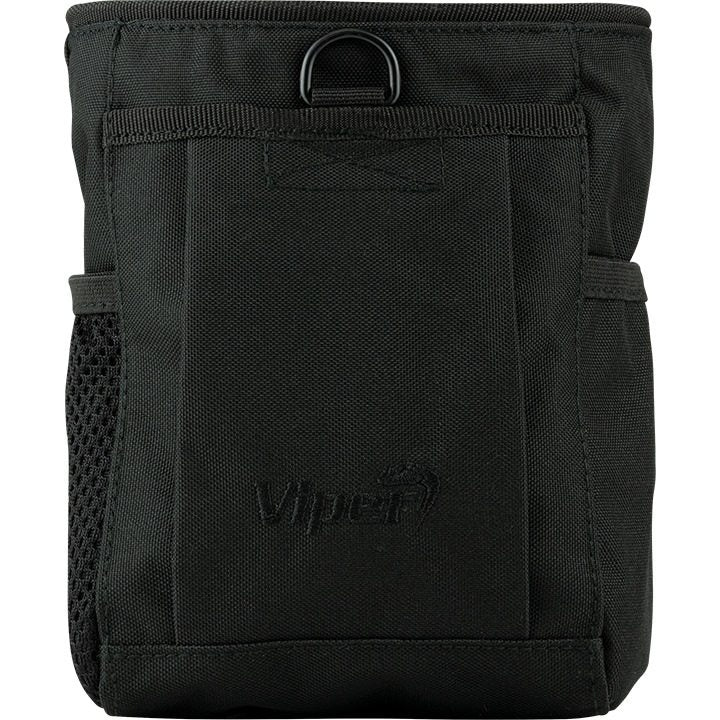Bolsa Dump Bag para cargadores vacíos negra con bolsillo frontal y D-anilla