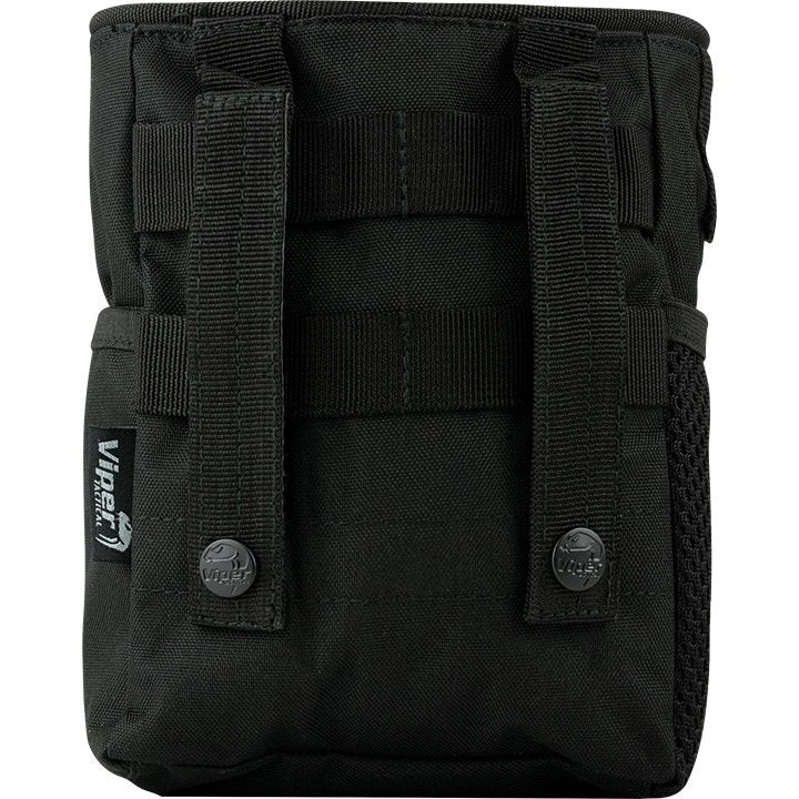 Bolsa Dump Bag para cargadores vacíos negra con bolsillo frontal y D-anilla
