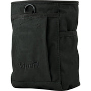 Bolsa Dump Bag para cargadores vacíos negra con bolsillo frontal y D-anilla