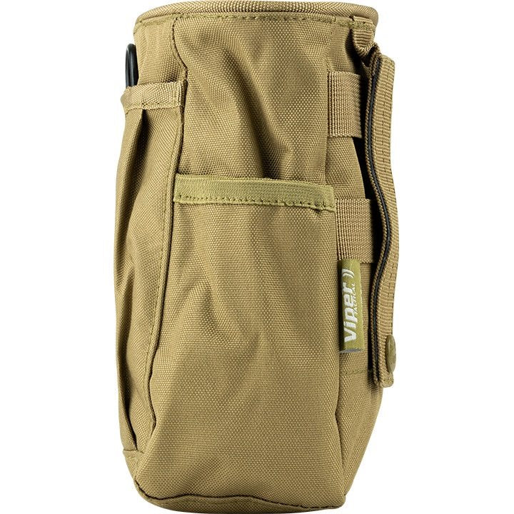 Bolsa Dump Bag para cargadores vacíos negra con bolsillo frontal y D-anilla