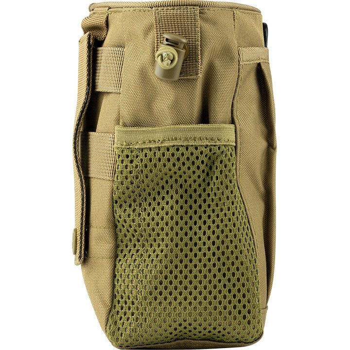Bolsa Dump Bag para cargadores vacíos negra con bolsillo frontal y D-anilla