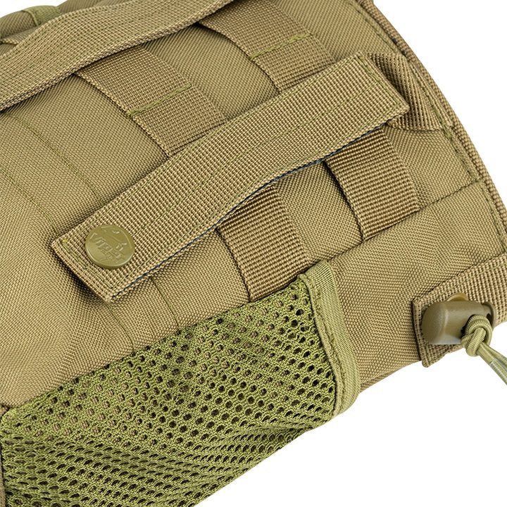 Bolsa Dump Bag para cargadores vacíos negra con bolsillo frontal y D-anilla