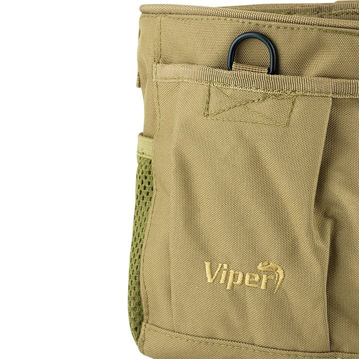 Bolsa Dump Bag para cargadores vacíos negra con bolsillo frontal y D-anilla