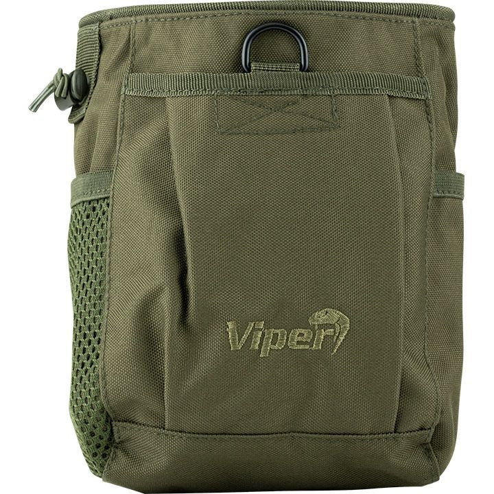 Bolsa Dump Bag para cargadores vacíos negra con bolsillo frontal y D-anilla