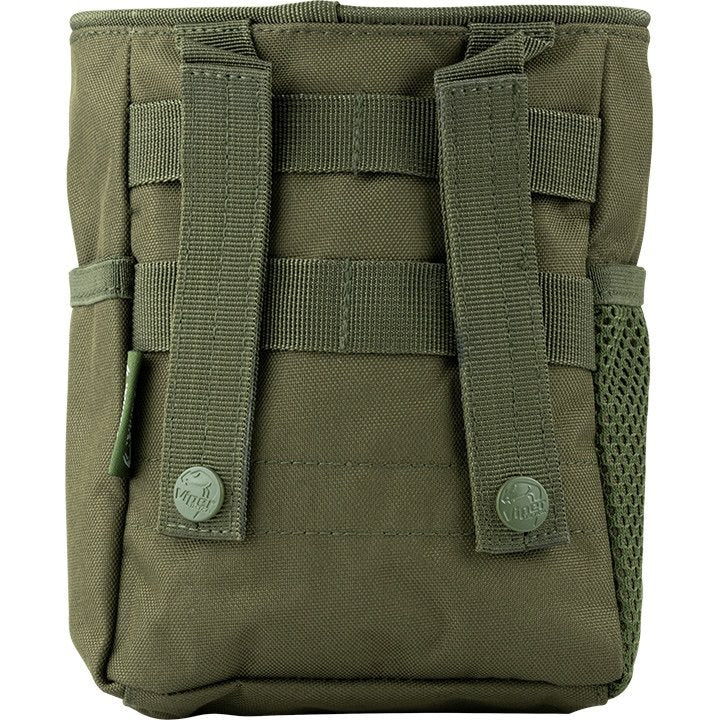Bolsa Dump Bag para cargadores vacíos negra con bolsillo frontal y D-anilla