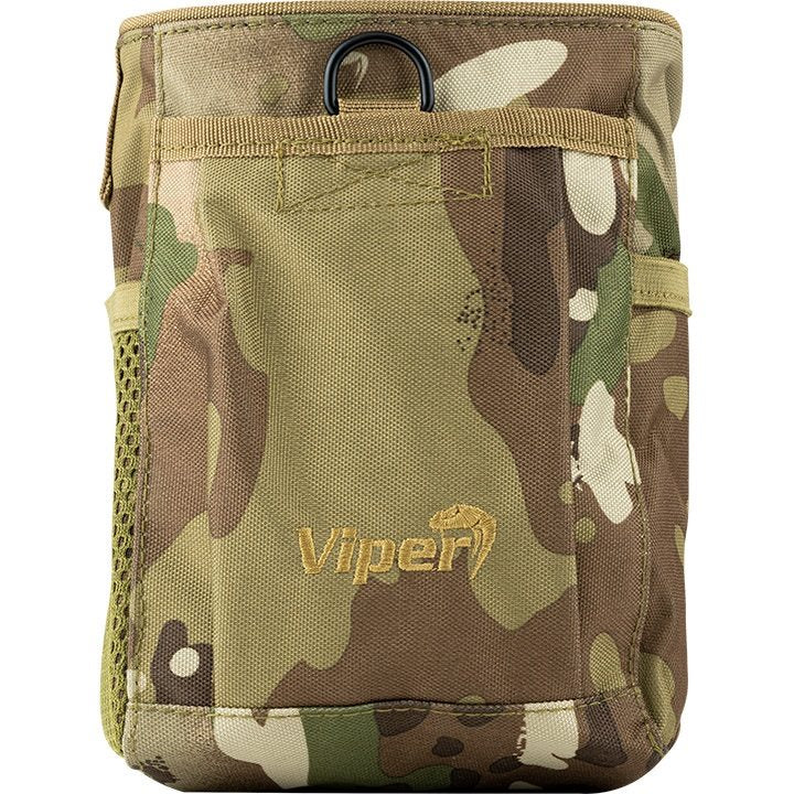 Bolsa Dump Bag para cargadores vacíos negra con bolsillo frontal y D-anilla