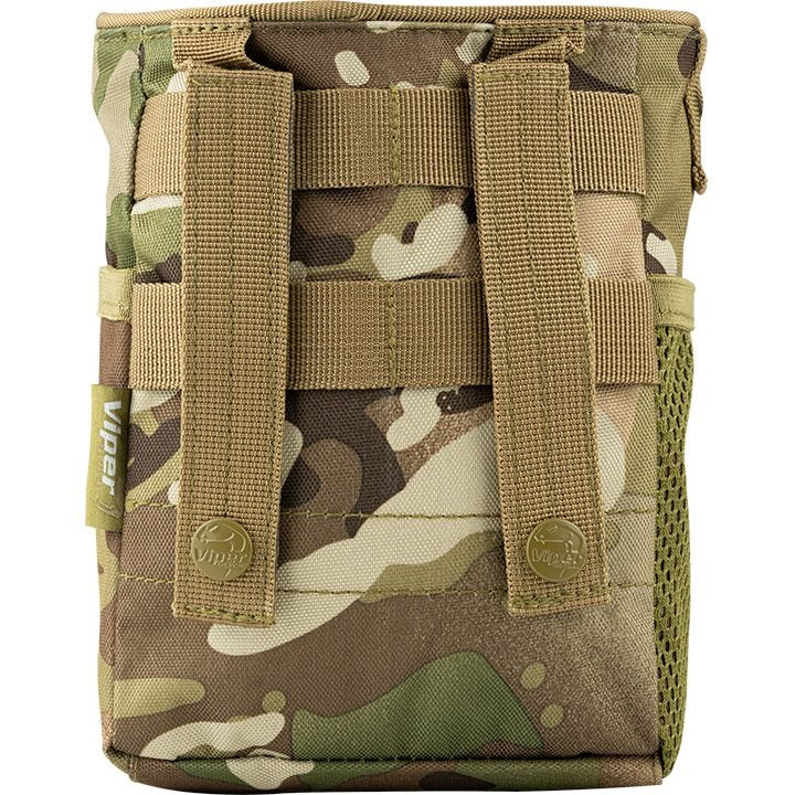 Bolsa Dump Bag para cargadores vacíos negra con bolsillo frontal y D-anilla