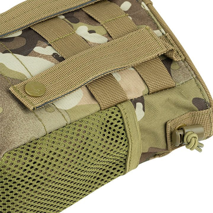 Bolsa Dump Bag para cargadores vacíos negra con bolsillo frontal y D-anilla