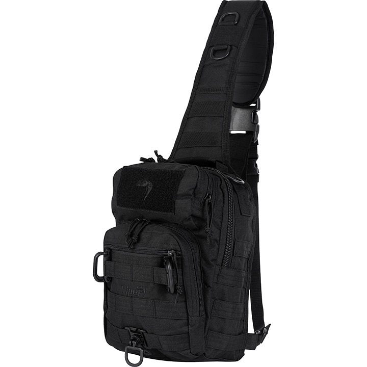 Mochila bandolera VIPER 10L negra Cordura 31x20x16 cm