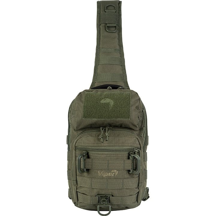Mochila bandolera VIPER 10L negra Cordura 31x20x16 cm