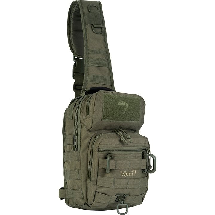 Mochila bandolera VIPER 10L negra Cordura 31x20x16 cm