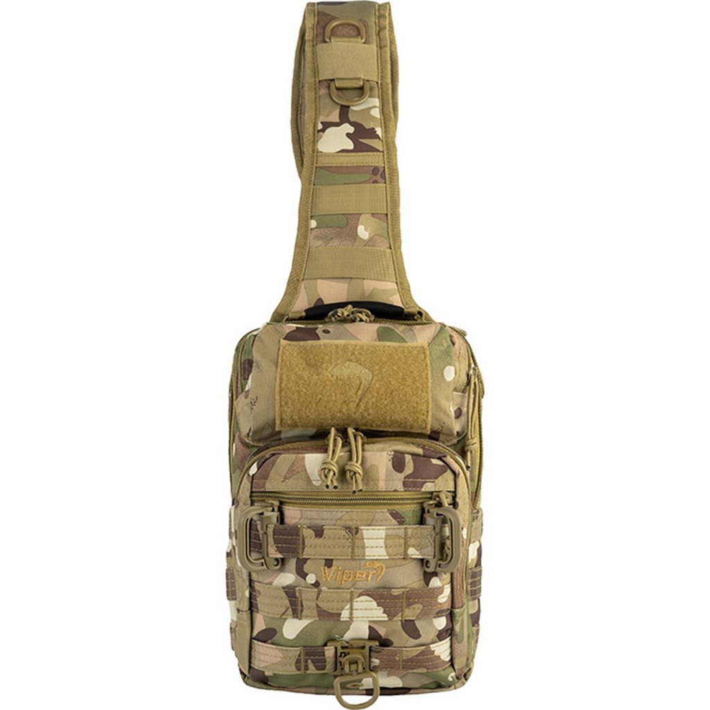 Mochila bandolera VIPER 10L negra Cordura 31x20x16 cm