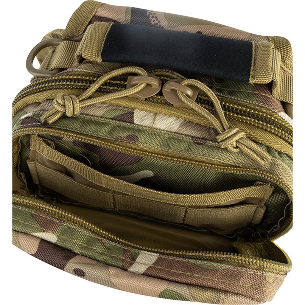 Mochila bandolera VIPER 10L negra Cordura 31x20x16 cm