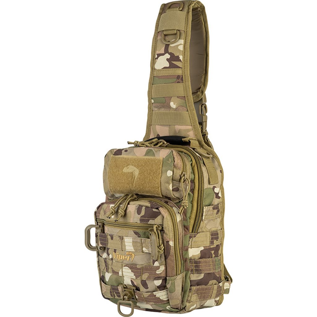 Mochila bandolera VIPER 10L negra Cordura 31x20x16 cm