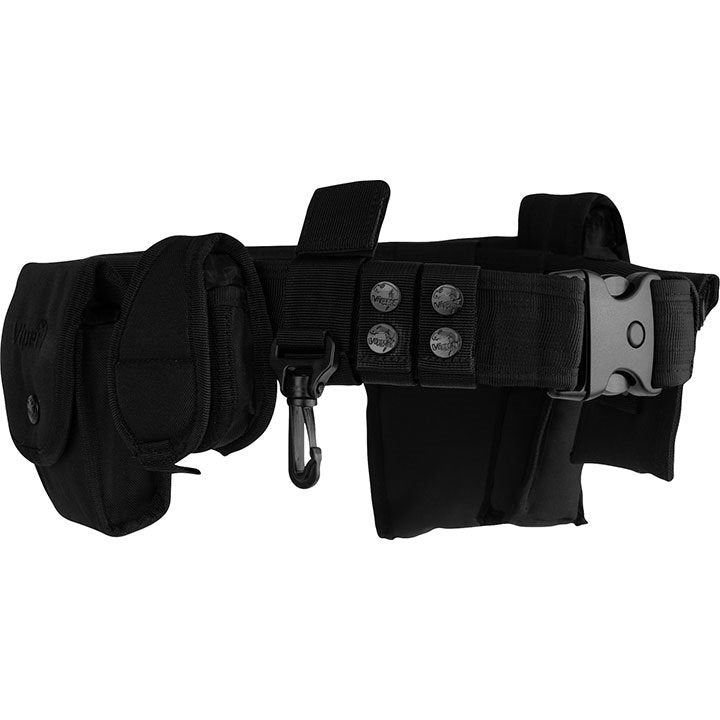 Cinturón SECURITY PATROL VIPER negro con 6 fundas
