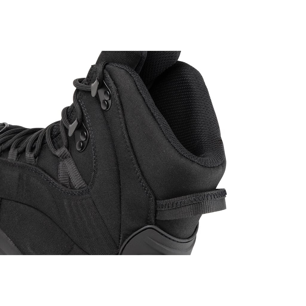 Botas tácticas VENOM negras con empeine de Cordura y suela antideslizante