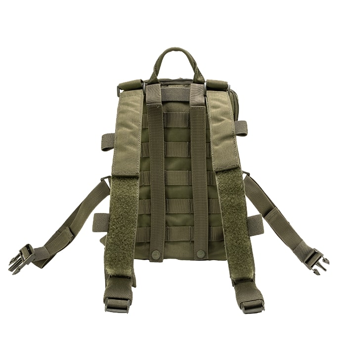 Mochila VX CHARGER negra con compartimentos ampliables y tejido 700D Polytech