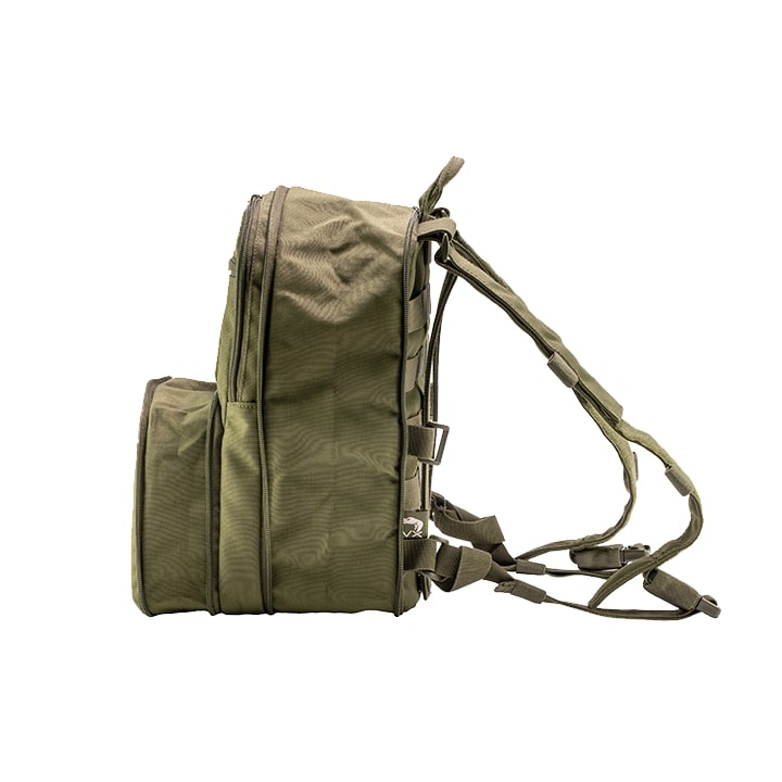 Mochila VX CHARGER negra con compartimentos ampliables y tejido 700D Polytech