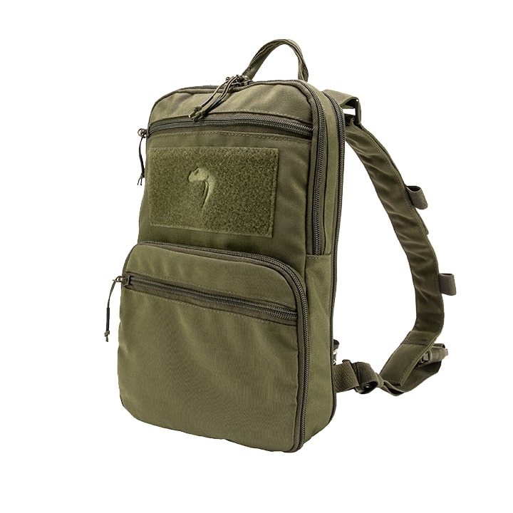 Mochila VX CHARGER negra con compartimentos ampliables y tejido 700D Polytech