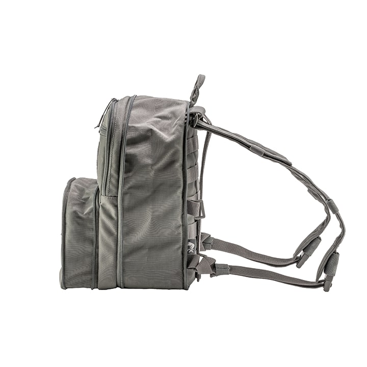 Mochila VX CHARGER negra con compartimentos ampliables y tejido 700D Polytech