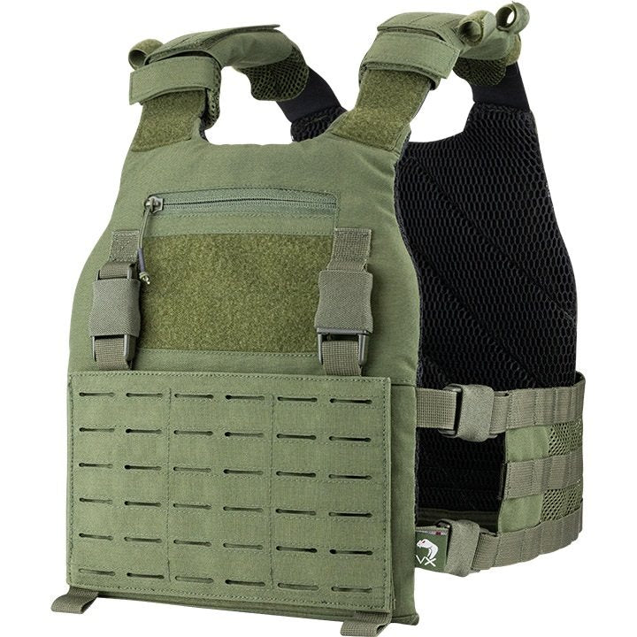 Portaplacas VX BUCKLE UP GEN2 negro de Viper Tactical, vista frontal