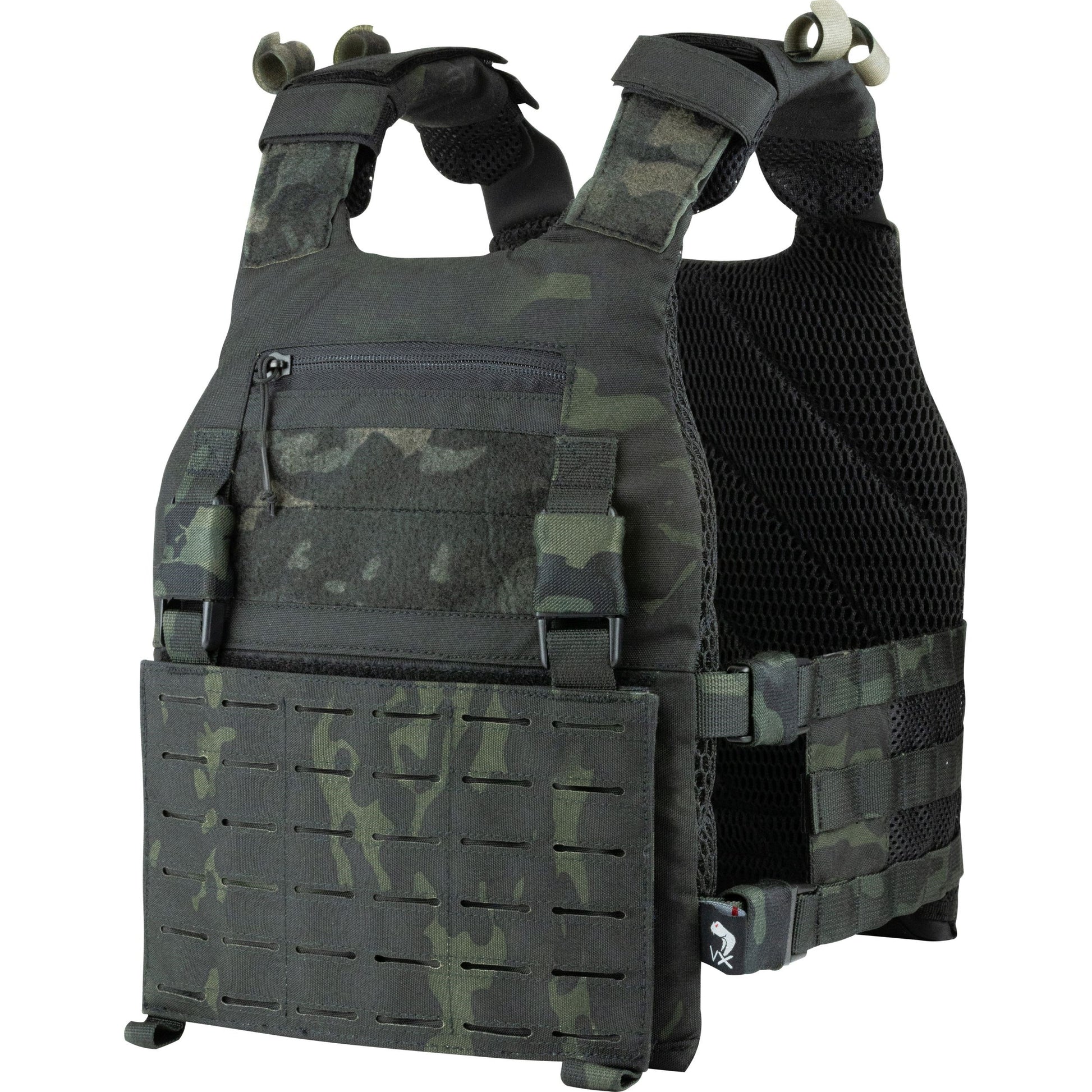 Portaplacas VX BUCKLE UP GEN2 negro de Viper Tactical, vista frontal