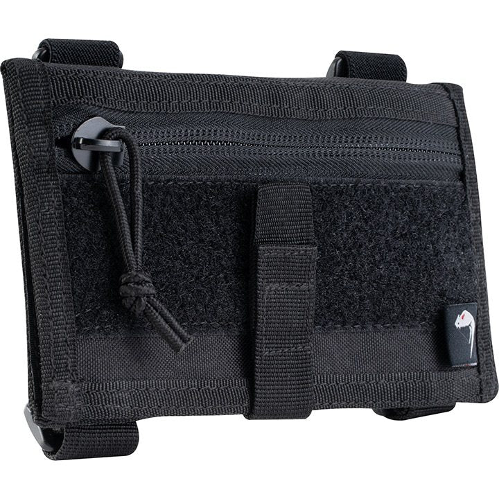Funda ID táctica VIPER para muñeca negra con compartimentos transparentes y tejido Cordura