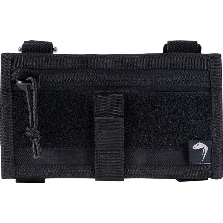 Funda ID táctica VIPER para muñeca negra con compartimentos transparentes y tejido Cordura