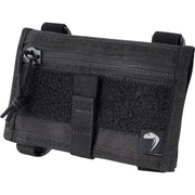 Funda ID táctica VIPER para muñeca negra con compartimentos transparentes y tejido Cordura